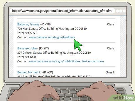 webdesk senator|Simple Ways to Contact U.S. Senators: 9 Steps (with Pictures)